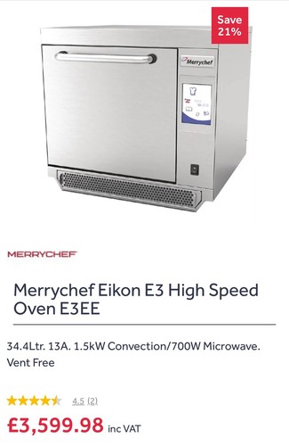 Merrychef eikon 13amp high - eikon, e3