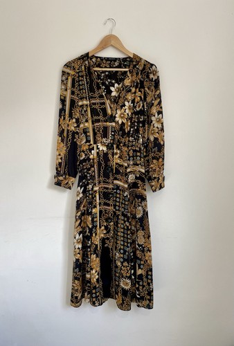 Zara black yellow floral - zara, &