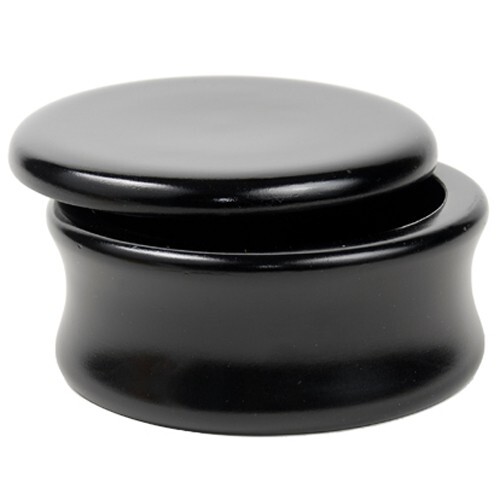 Black mango wood shaving bowl - mango,
