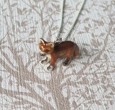Baby Fox Porcelain Pendant