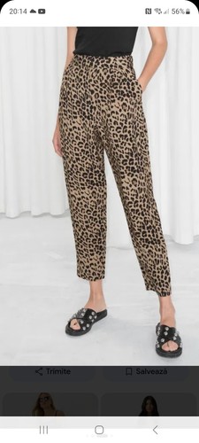 Zara women pants - women's, leopard