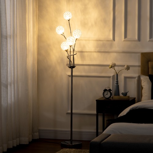 Homcom modern floor lamp - lamp, w/