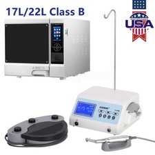 17/22L Class B Dental Autoclave Vacuum Steam Sterilizer/Implant Surgical Motor