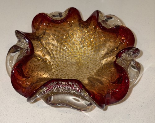 Murano art glass starfish bowl - murano,
