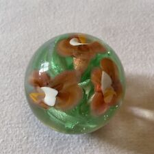 Vintage Langham Paperweight ‘ Floral Colour By Paul Miller . 1950s Rare Ex/con