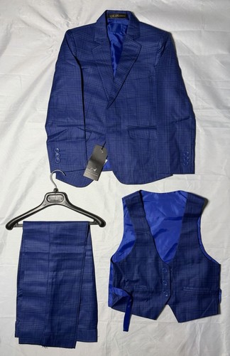 Boys smart blue windowpane - boys,
