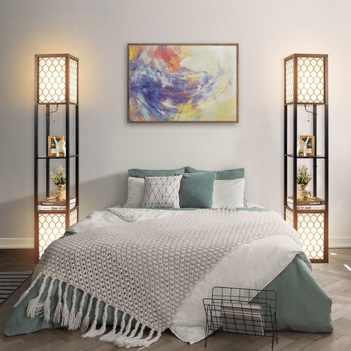 Floor lamp wooden - floor,