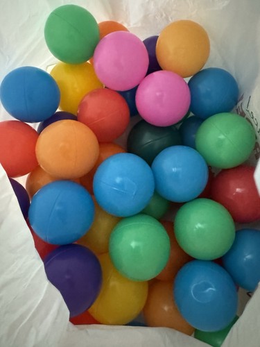 Multi color plastic - color, balls