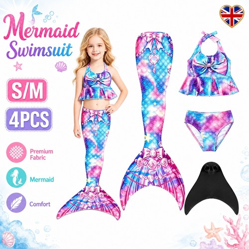 Kids mermaid tail with monofin - mermaid,