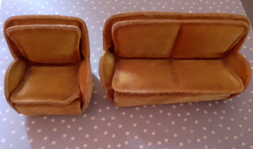 Dolls house furniture - house, vintage