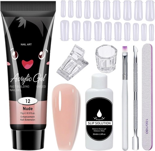 8pcs poly gel nail - kit,
