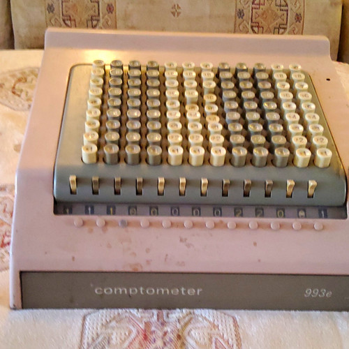 Comptometer 992e key driven - comptometer, key-driven
