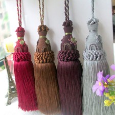 Luxury key Tassel Fringe Drop Trim Curtain Valance Decor Tassel Trimmings 27.5cm