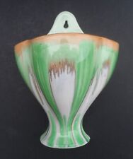 A Shelley Art Deco "Harmony Drip Ware" wall pocket #1.  C.1935.