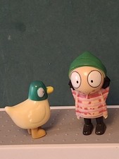CBeebies Magazine Sarah and Duck Plastic Mini Figures Toys Cake Toppers 