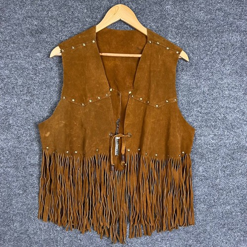 Vintage suede fringe - suede,