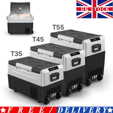 35/45/55L Portable Car Fridge Dual Zone Compressor Freezer For Camping UK stock