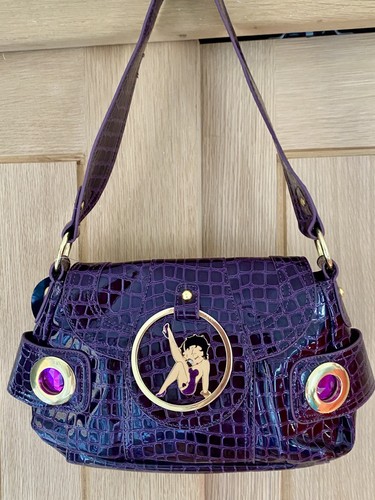Betty boop purple faux croc - betty,