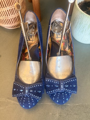 Miss fire retro shoes blue - fire,