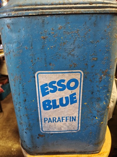 Esso blue paraffin fuel can - esso,