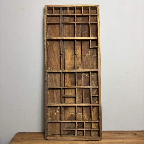 Vintage wooden printers - wooden, tray