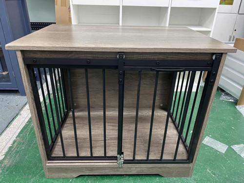 Wooden dog crate furniture - wooden,