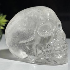 176.9g Clear Quartz Stunning High Quality Skull Immaculately Carved Crystal