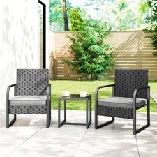 Rattan Garden Bistro Set, 3