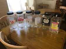 One single Empty USED Large Plastic Storage Sweet Jars 
