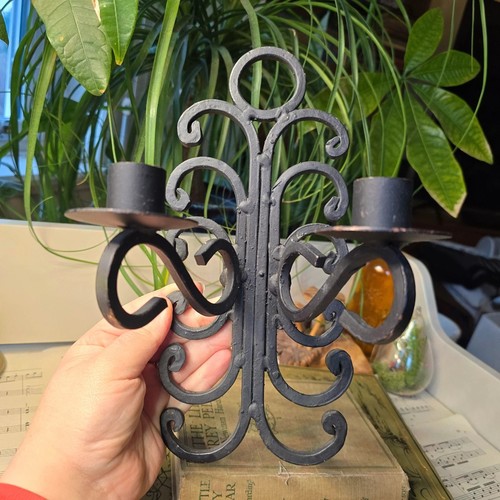 Vintage candle wall sconce