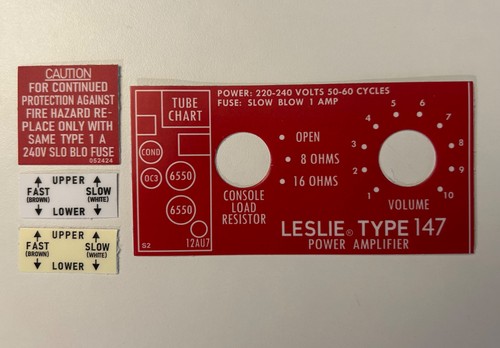Leslie speaker 147 - 147, amp