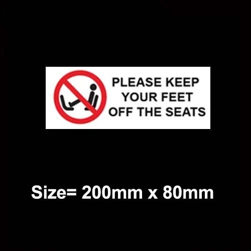 Please keep your feet - your,