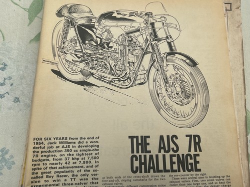 Ajs motorcycle article - 7r,
