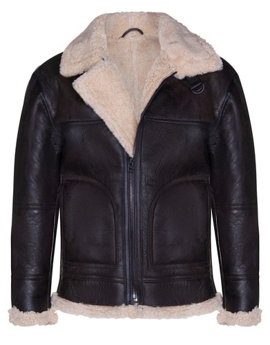 Men brown shearling - men's,