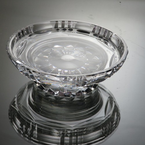 Cut crystal candle holder - cut,