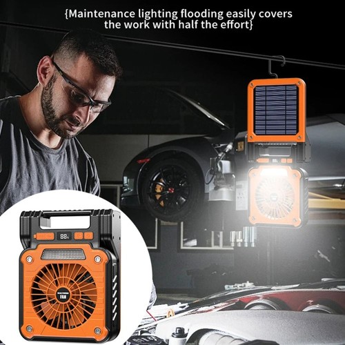 Solar powered camping fan - solar,