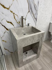 Marble Wudu Wash Basin with Dual Level Wash Trap Waste included