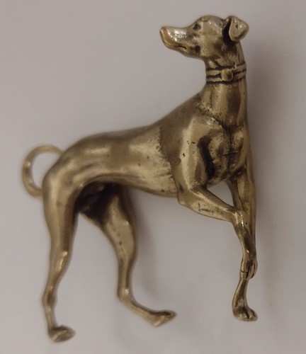 Vintage brass greyhound - vintage,