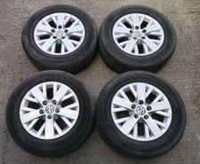 GENUINE VW VOLKSWAGEN T6 HIGHLINE 16" COLMAR ALLOY WHEELS T5 VAN TYRES