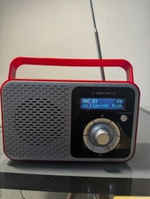 Red Retro DAB radio-Cherry
