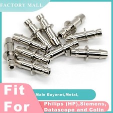 10pc/box NIBP Cuff Connector Blood Pressure Hose Quick Metal Male Bayonet Socket