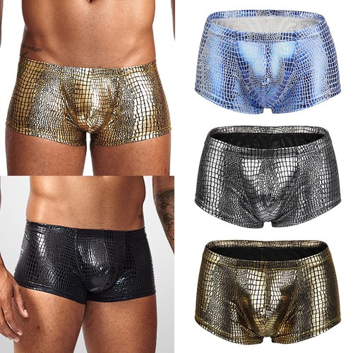 Mens wet look - faux, leather