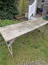 Vintage Wooden Folding Trestle