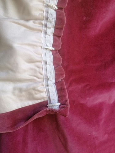 Rose pink cotton velvet