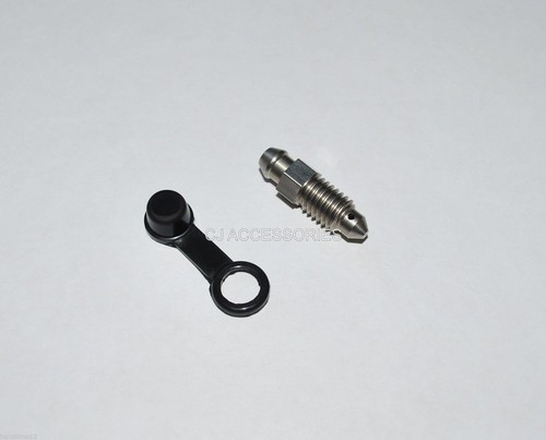 Front caliper stainless bleed - front,
