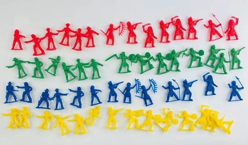 Vintage plastic cowboy - plastic, &