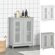 Bathroom Floor Cabinet, Freestanding Linen Cabinet, Storage Cupboard