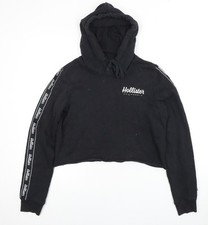 Hollister Women's Black Pullover Hoodie - S