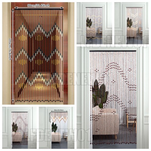 Bamboo hanging beaded curtains - hanging,