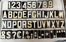 Vtg Unitype Letters Numbers